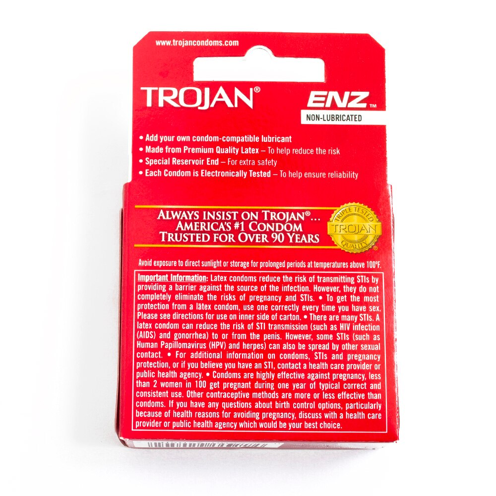 Personal Care, Health & Beauty, Trojan, Lubricated, Latex, Condom, 3 count, 65324